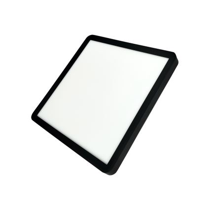 LED Stropní svítidlo LED/24W/230V 3000/4000/6500K 30x30 cm černá